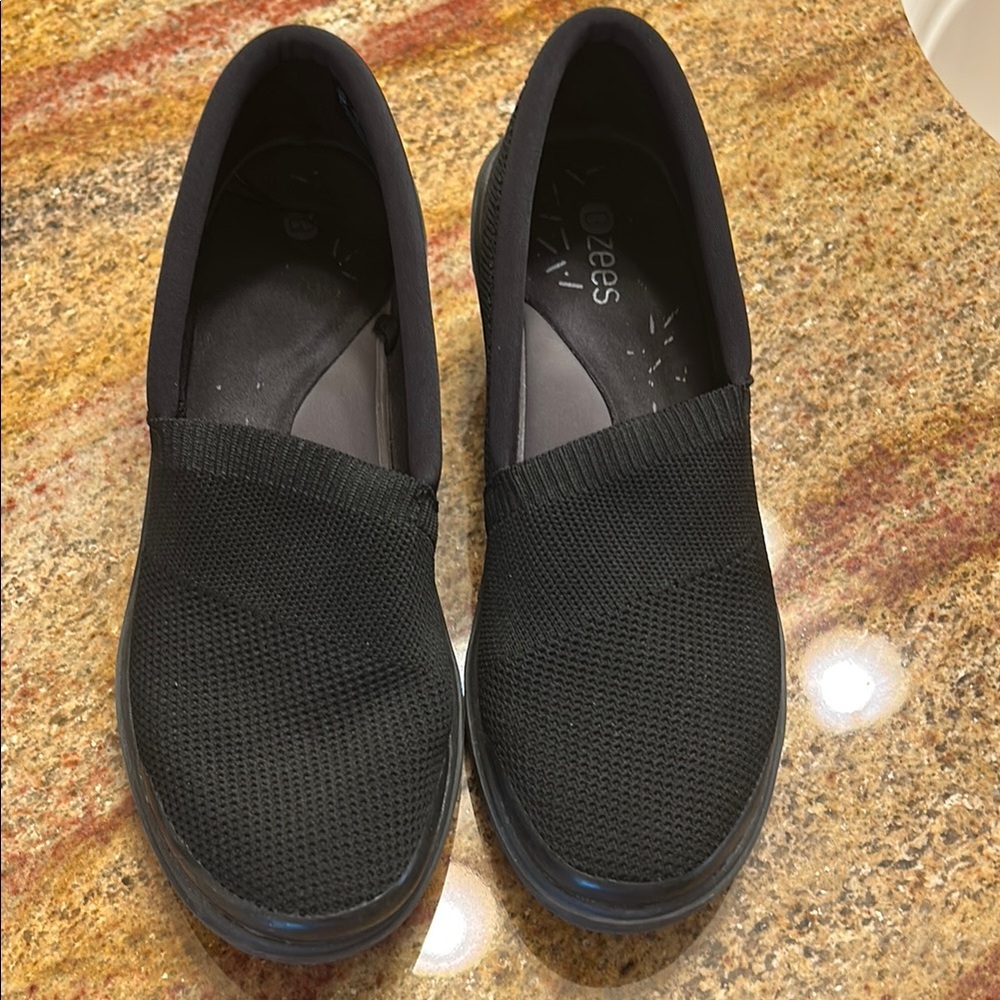 Bzees Black Slip-On Shoes